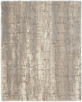 Nourison Luxurious Shag LXR09 Ivory Beige Area Rug Main Image
