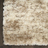 Nourison Luxurious Shag LXR10 Ivory Dark Beige Area Rug Detail Image