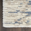 Nourison Luxurious Shag LXR10 Light Blue Grey Area Rug Detail Image