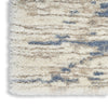 Nourison Luxurious Shag LXR10 Light Blue Grey Area Rug Texture Image