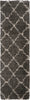 Nourison Luxe Shag LXS02 Charcoal Beige Area Rug main image