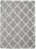 Nourison Luxe Shag LXS02 Grey Ivory Area Rug main image