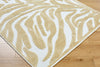 Livabliss Lyna LYA-2334 White Machine Washable Area Rug Corner Shot