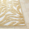 Livabliss Lyna LYA-2334 White Machine Washable Area Rug Angle