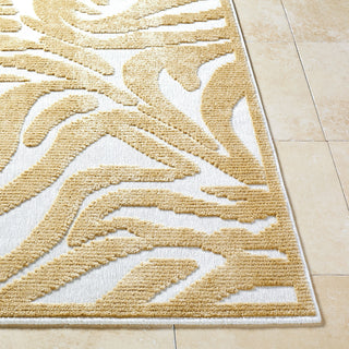 Livabliss Lyna LYA-2334 White Machine Washable Area Rug Angle