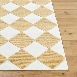 Livabliss Lyna LYA-2351 White Machine Washable Area Rug Angle