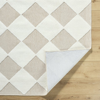 Livabliss Lyna LYA-2357 Beige Machine Washable Area Rug Pile