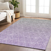 Dalyn Lazio LZ2 Lavender Machine Washable Area Rug Lifestyle Image Feature