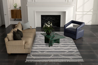 Bashian Montauk M152-MTK201 Ivory Charcoal Area Rug