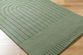 Livabliss Mystique M-5495 Sage Green Area Rug Corner Shot