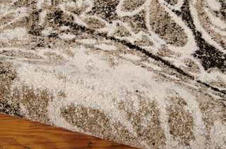 Nourison Glistening Nights MA501 Light Grey Area Rug by Michael Amini Corner Image