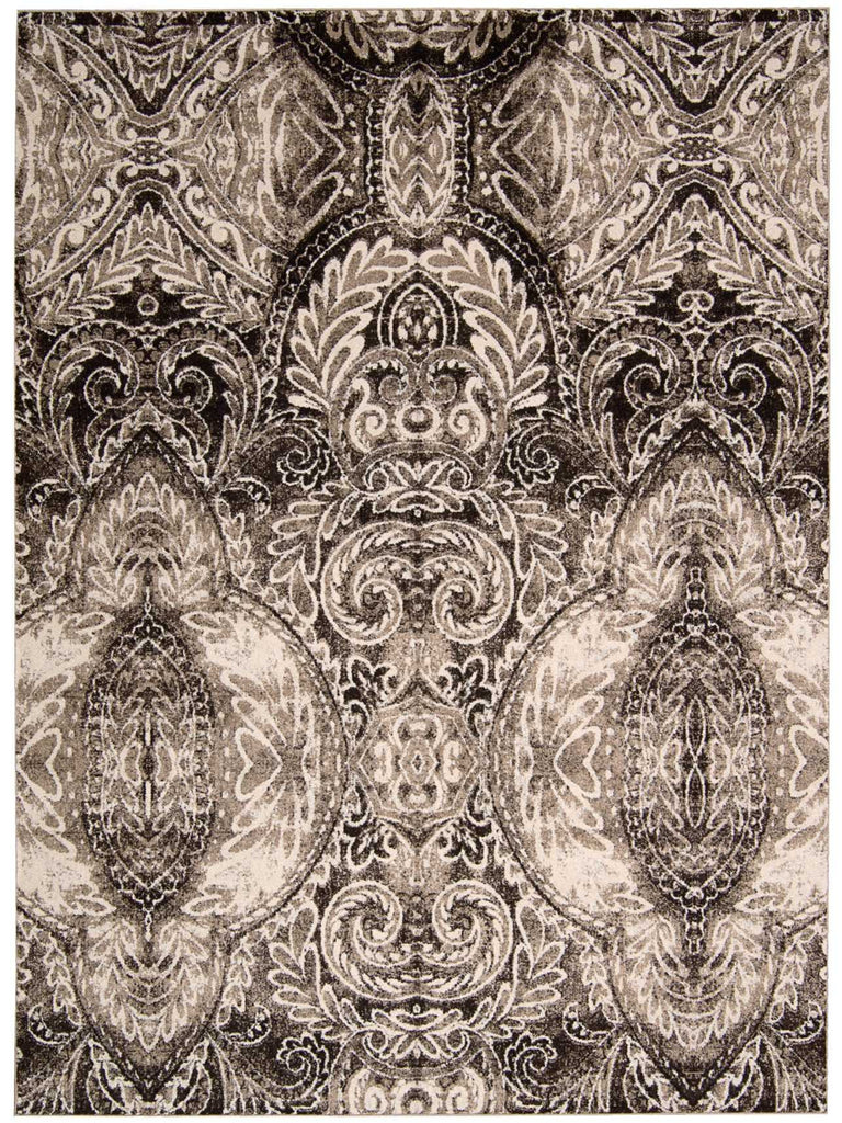 Nourison Glistening Nights MA501 Light Grey Area Rug by Michael Amini main image