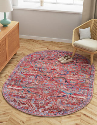 Unique Loom Maahru T-MAHR2 Rust Red Area Rug