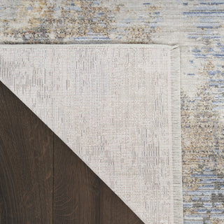 Nourison ABSTRACT HUES ABH01 GREY BLUE Corner Image