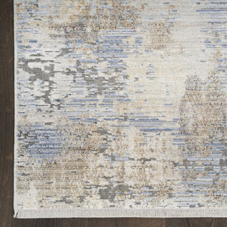 Nourison ABSTRACT HUES ABH01 GREY BLUE Detail Image