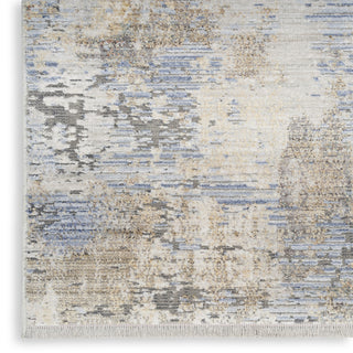 Nourison ABSTRACT HUES ABH01 GREY BLUE Texture Image