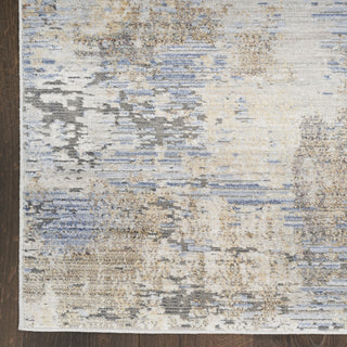 Nourison ABSTRACT HUES ABH01 GREY BLUE Detail Image