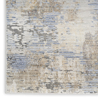Nourison ABSTRACT HUES ABH01 GREY BLUE Texture Image