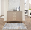 Nourison ABSTRACT HUES ABH01 GREY BLUE Corner Image