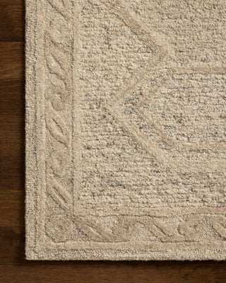 Loloi Mabel MBL-01 Stone / Sand Area Rug Corner Image