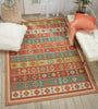 Nourison Madera MAD08 Light Blue Area Rug Corner Image