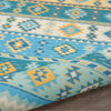 Nourison Madera MAD08 Light Blue Area Rug Corner Image