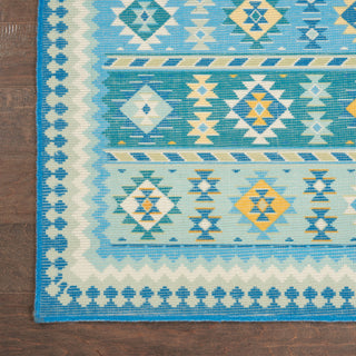 Nourison Madera MAD08 Light Blue Area Rug Detail Image