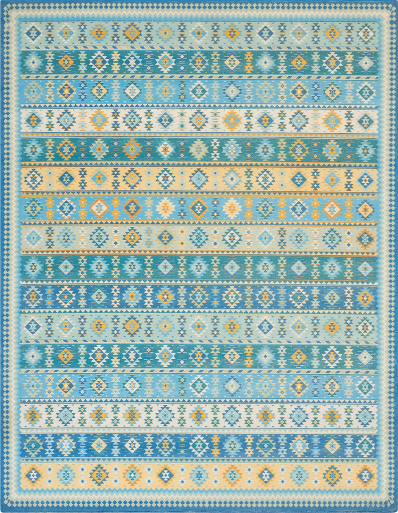 Nourison Madera MAD08 Light Blue Area Rug main image