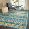 Nourison Madera MAD08 Light Blue Area Rug Room Image Feature