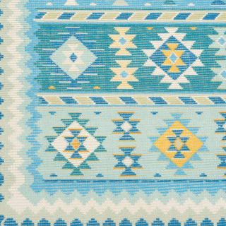 Nourison Madera MAD08 Light Blue Area Rug Swatch Image