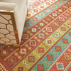 Nourison Madera MAD08 Light Blue Area Rug Corner Image