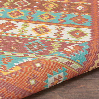 Nourison Madera MAD08 Light Blue Area Rug Corner Image