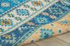 Nourison Madera MAD08 Light Orange Area Rug Corner Image