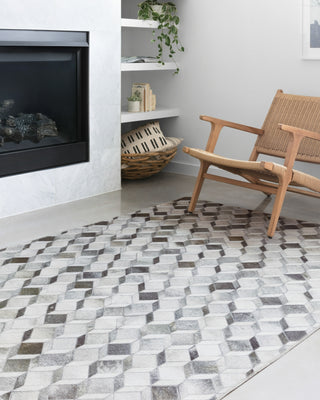 Loloi Maddox MAD-02 Grey/Mocha Area Rug Lifestyle Image Feature