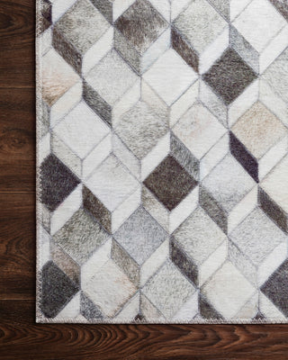 Loloi Maddox MAD-02 Grey/Mocha Area Rug Corner Image