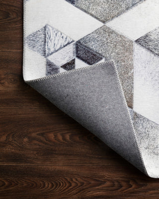 Loloi Maddox MAD-03 Grey/Ivory Area Rug Backing Image