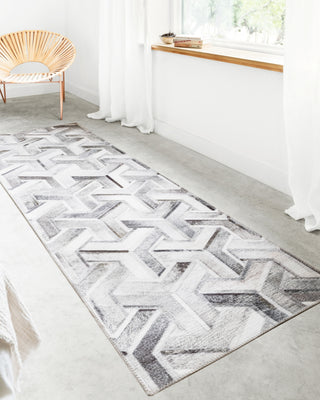 Loloi Maddox MAD-05 Silver/Ivory Area Rug Lifestyle Image Feature