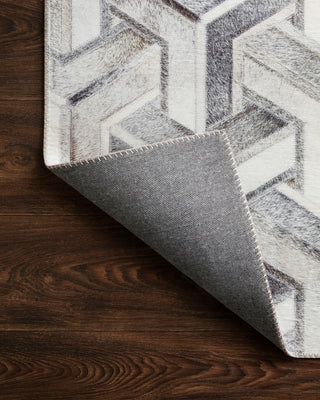 Loloi Maddox MAD-05 Silver/Ivory Area Rug Backing Image