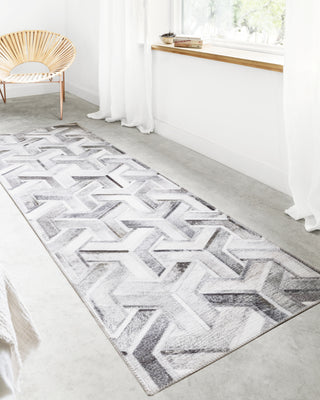 Loloi II Maddox MAD-05 Silver/Ivory Area Rug Lifestyle Image Feature