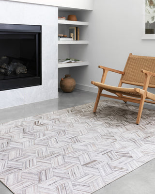 Loloi Maddox MAD-07 Grey/Ivory Area Rug Lifestyle Image Feature