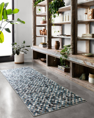 Loloi Maddox MAD-08 Ocean/Grey Area Rug Lifestyle Image Feature