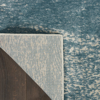 Nourison Maxell MAE06 Ivory/Teal Area Rug by Home Corner Image