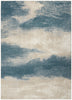 Nourison Maxell MAE06 Ivory/Teal Area Rug by Home Main Image