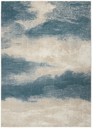 Nourison Maxell MAE06 Ivory/Teal Area Rug by Home Main Image