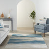 Nourison Maxell MAE06 Ivory/Teal Area Rug by Home Room Image Feature