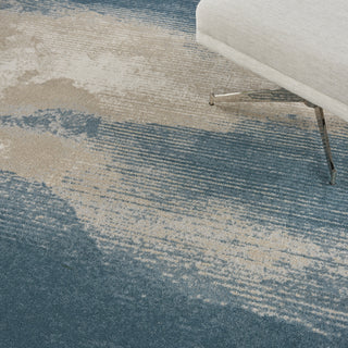 Nourison Maxell MAE06 Ivory/Teal Area Rug by Home Corner Image