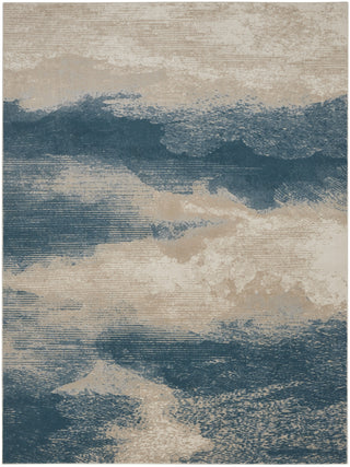 Nourison Maxell MAE06 Ivory/Teal Area Rug by Home Main Image