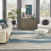 Nourison Maxell MAE06 Ivory/Teal Area Rug by Home Room Image Feature