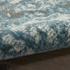 Nourison Maxell MAE08 Ivory/Teal Area Rug by Home Corner Image