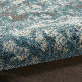 Nourison Maxell MAE08 Ivory/Teal Area Rug by Home Corner Image